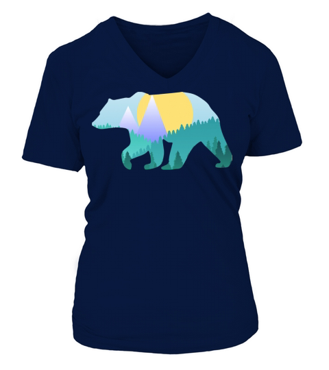 Mountain Bear Women's V-Neck T-shirt