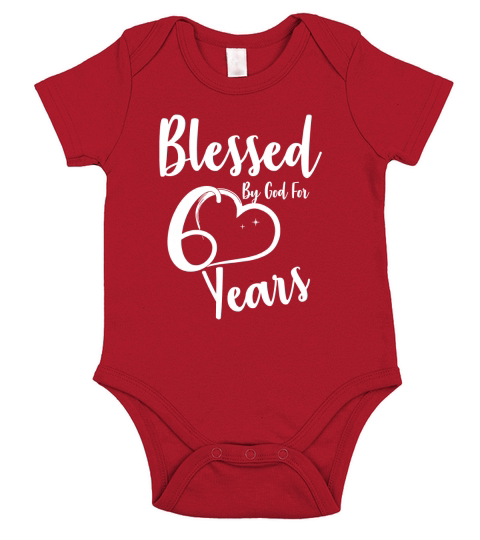 Blessed by God for 60 years Funny 60th Birthday Short Sleeve Baby One-Piece