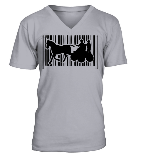 barcode sports horse hitch competition 1 Men's V-Neck T-shirt