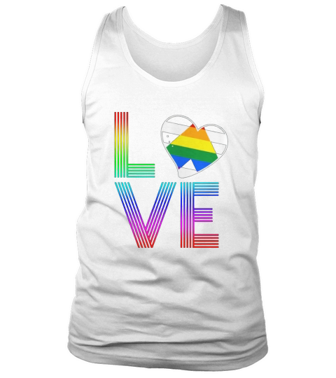 Straight Ally Flag Love LGBT Pride Men's Tank Top