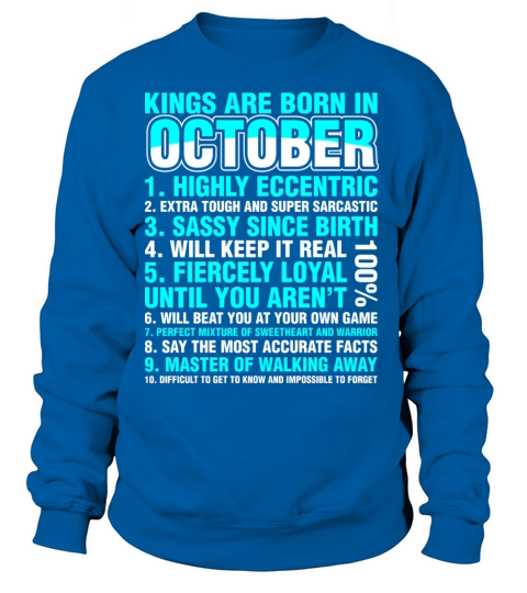 Kings Are Born In October Women's Sweatshirt