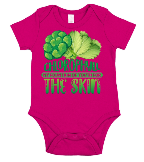 Chlorophyll Leafy Greens Vegetables Herbs Leaves Short Sleeve Baby One-Piece