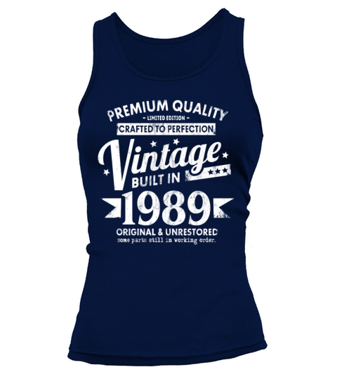VINTAGE BUILT IN 1989 COOL FUNNY RETRO 32TH Women's Tank Top