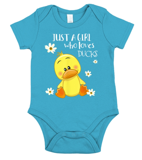 Just A Girl Who Loves Ducks Short Sleeve Baby One-Piece