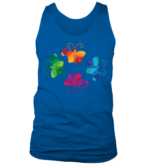 Colorful Butterfly - Abstract butterflies Men's Tank Top