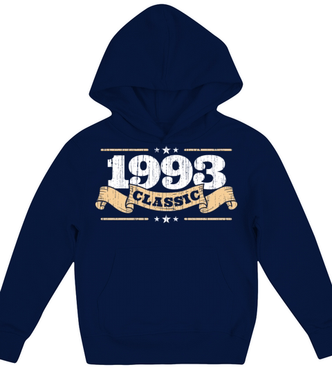 Anniversary 1993 Classic Matching Couple Distresse Kids Hoodie