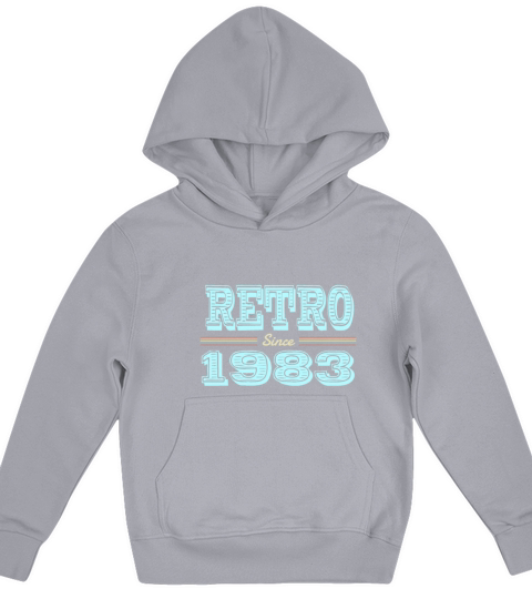 Vintage Funny Gift Retro 1983 Birthday Present Kids Hoodie