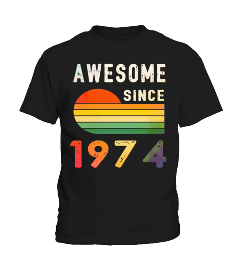 1974 Birthday Retro Vintage Gift vintage Kids T-Shirt