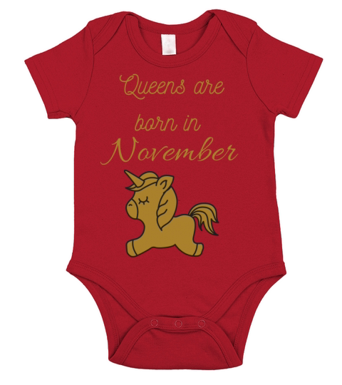 Queens are born in november Short Sleeve Baby One-Piece