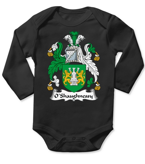 OShaughnessy Coat of Arms Irish Family Crests Long Sleeve Baby One-Piece