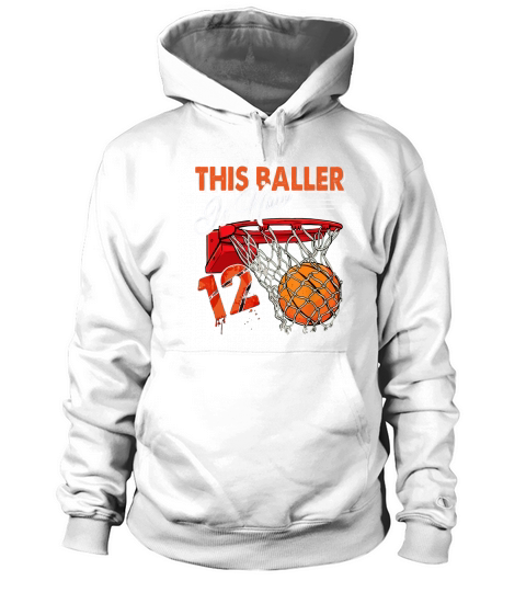 12th Birthday Basketball Funny 12 Years Old Kids Gift Women's Hoodie