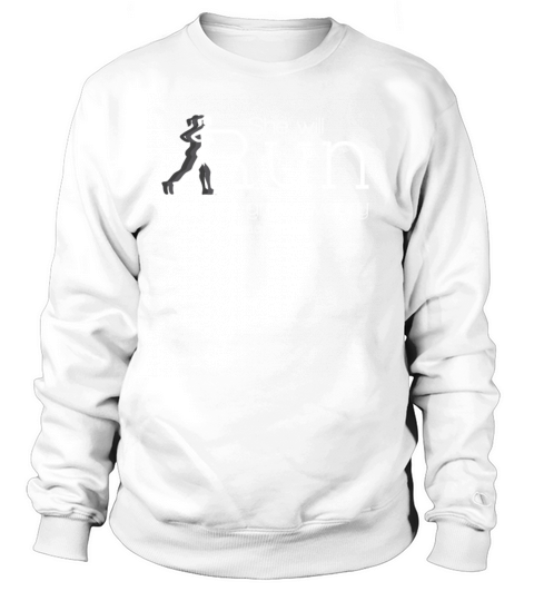 She Will Run And Not Grow Weary Christian Running Women's Sweatshirt
