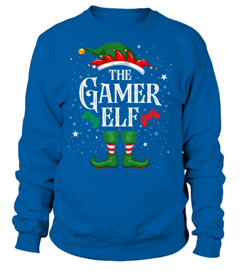 Christmas Gamer Elf Matching Family Women's Sweatshirt