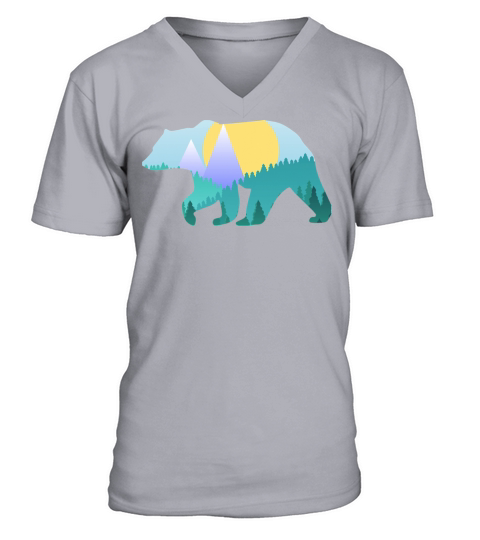 Mountain Bear Men's V-Neck T-shirt