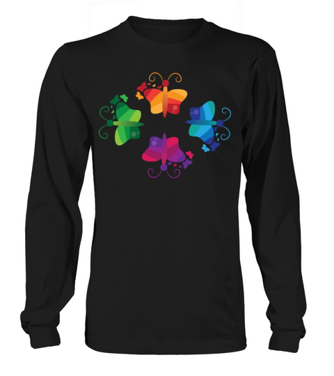 Colorful Butterfly - Abstract butterflies Women's Long Sleeve