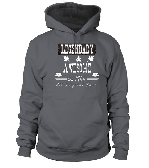 Vintage 1966 - 55 th Birthday Legendary Awesome Men's Hoodie