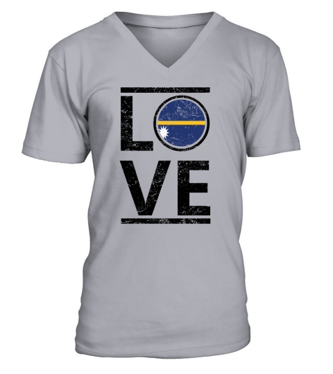 roots love heimat queen herkunft Nauru Men's V-Neck T-shirt