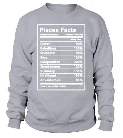 Pisces Facts Shirt Women's Sweatshirt