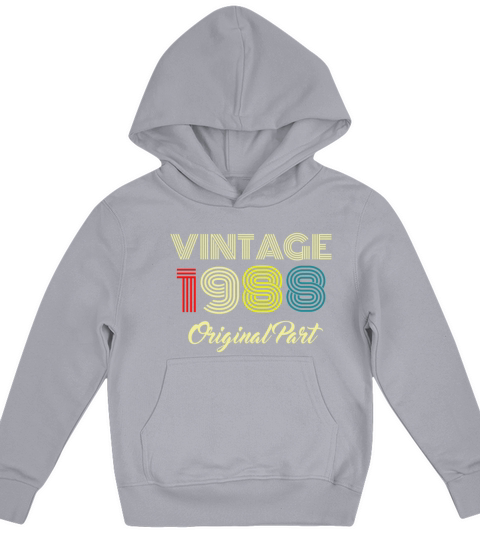 Vintage 1988 Original Part Men Women 32 Birthday Kids Hoodie