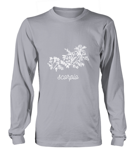Flower Constellation Scorpio Born In October Or No Women's Long Sleeve