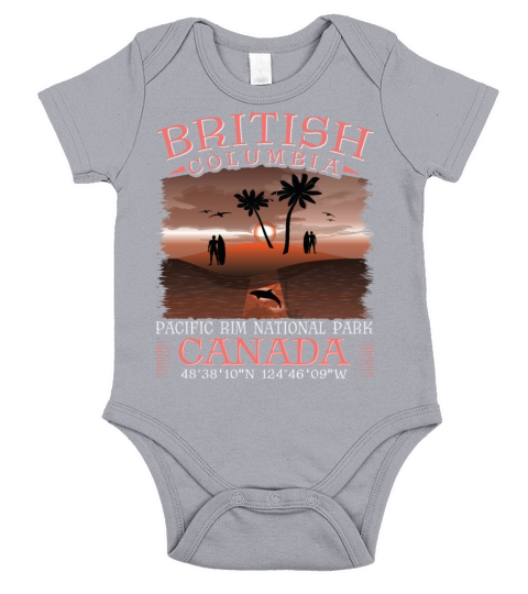 BRITISH COLUMBIA CANADA - PACIFIC RIM PARK Short Sleeve Baby One-Piece