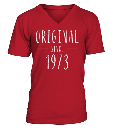 Original since 1973 distressed - Born in 1973 Men's V-Neck T-shirt