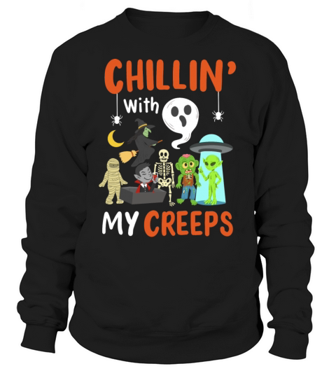 Halloween Ghost Alien Witch Women's Sweatshirt