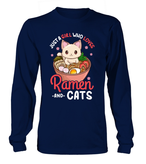 Ramen Cat Anime Women's Long Sleeve