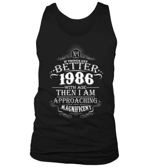 Vintage Born in 1986 30 Years Old Birthday Men's Tank Top