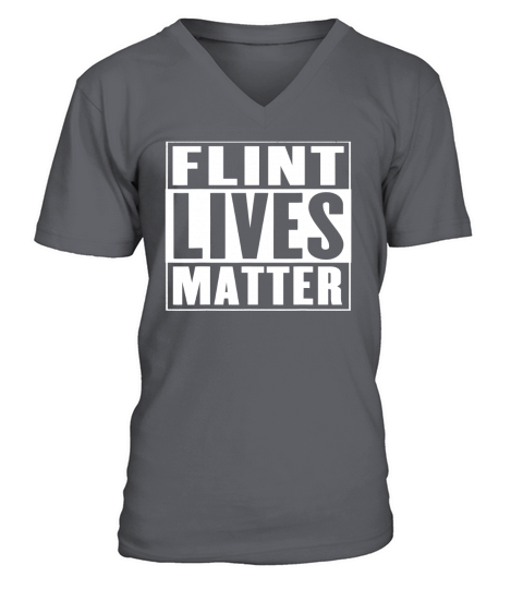 Flint Lives Matter V-Neck T-shirt