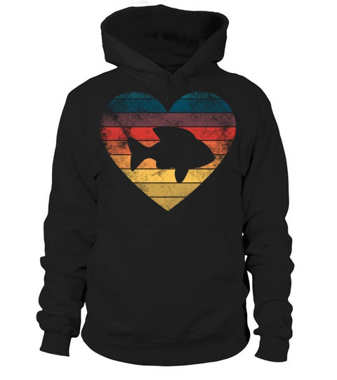 Funny Fish Heart Retro Vintage Cool For Fish Lover Women's Hoodie