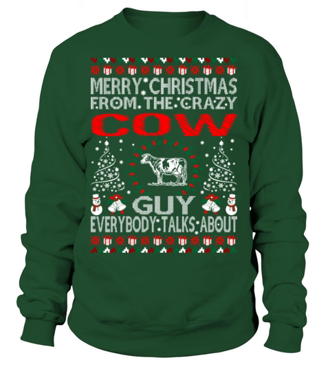 Merry Christmas From Cow Guy Ugly Sweater Tshirt Women's Sweatshirt