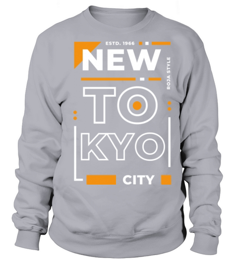 Black Orange New York City Typography T shirt Men's Sweatshirt