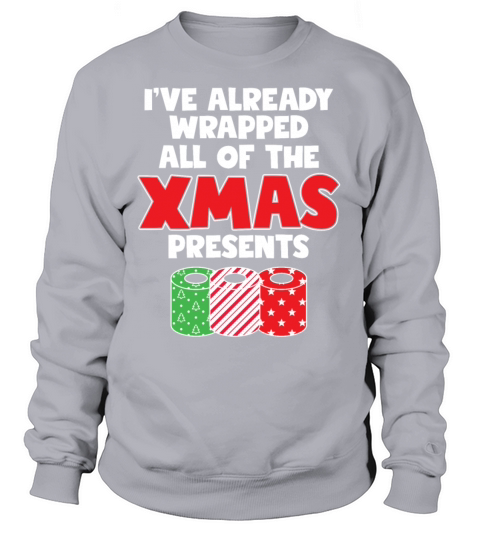 Tolilet paper Gift - Funny Christmas Gift Xmas Women's Sweatshirt