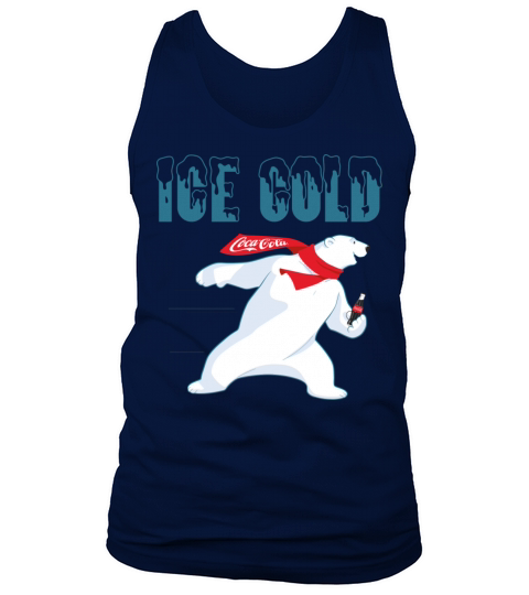 Coca Cola Ice Cold Coke Bear Pullover Men's Tank Top
