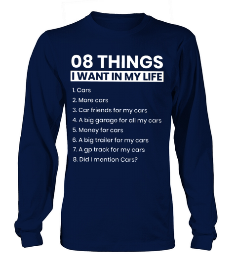 08 things i want in my life cars more cars car fri Women's Long Sleeve