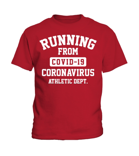 Running From Coronavirus Kids T-Shirt
