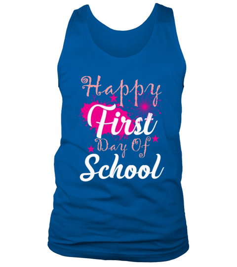 Happy First Day of School Teacher Gift design Men's Tank Top