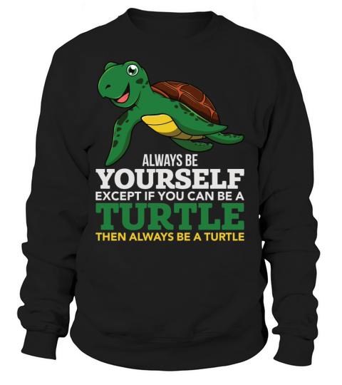 Funny Turtle Shirt Always Be Yourself Kids Tee Gif Women's Sweatshirt