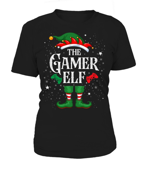Christmas Gamer Elf Matching Family Women's T-Shirt