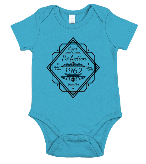 Born in 1962 birthday Matured to perfection Short Sleeve Baby One-Piece