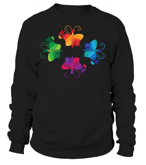 Colorful Butterfly - Abstract butterflies Women's Sweatshirt