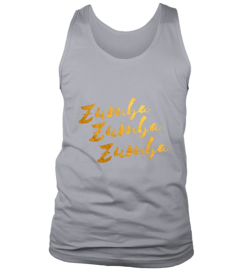 gold zumba i love dance Tank Top Unisex