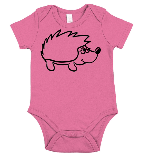 Hedgehog Short Sleeve Baby One-Piece