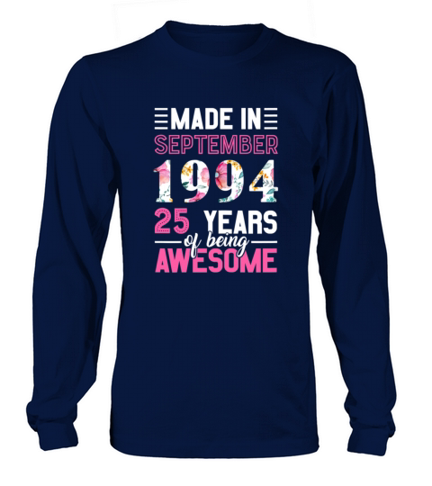 Womens Made in September 1994 25 Birthday Septembe Women's Long Sleeve