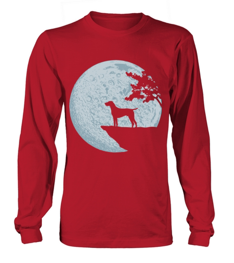 German shorthair hunting dog moon dogs Men's Long Sleeve