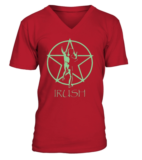 Rush Starman Irush  Graphic V-Neck T-shirt