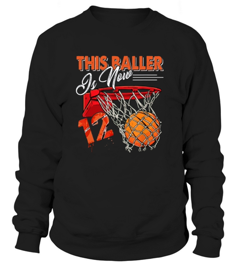 12th Birthday Basketball Funny 12 Years Old Kids Gift Women's Sweatshirt