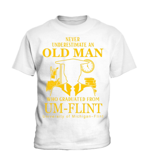 man graduated from University of Michigan Flint Kids T-Shirt