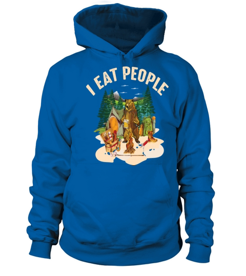 i eat people i eat people bear bear walking Women's Hoodie